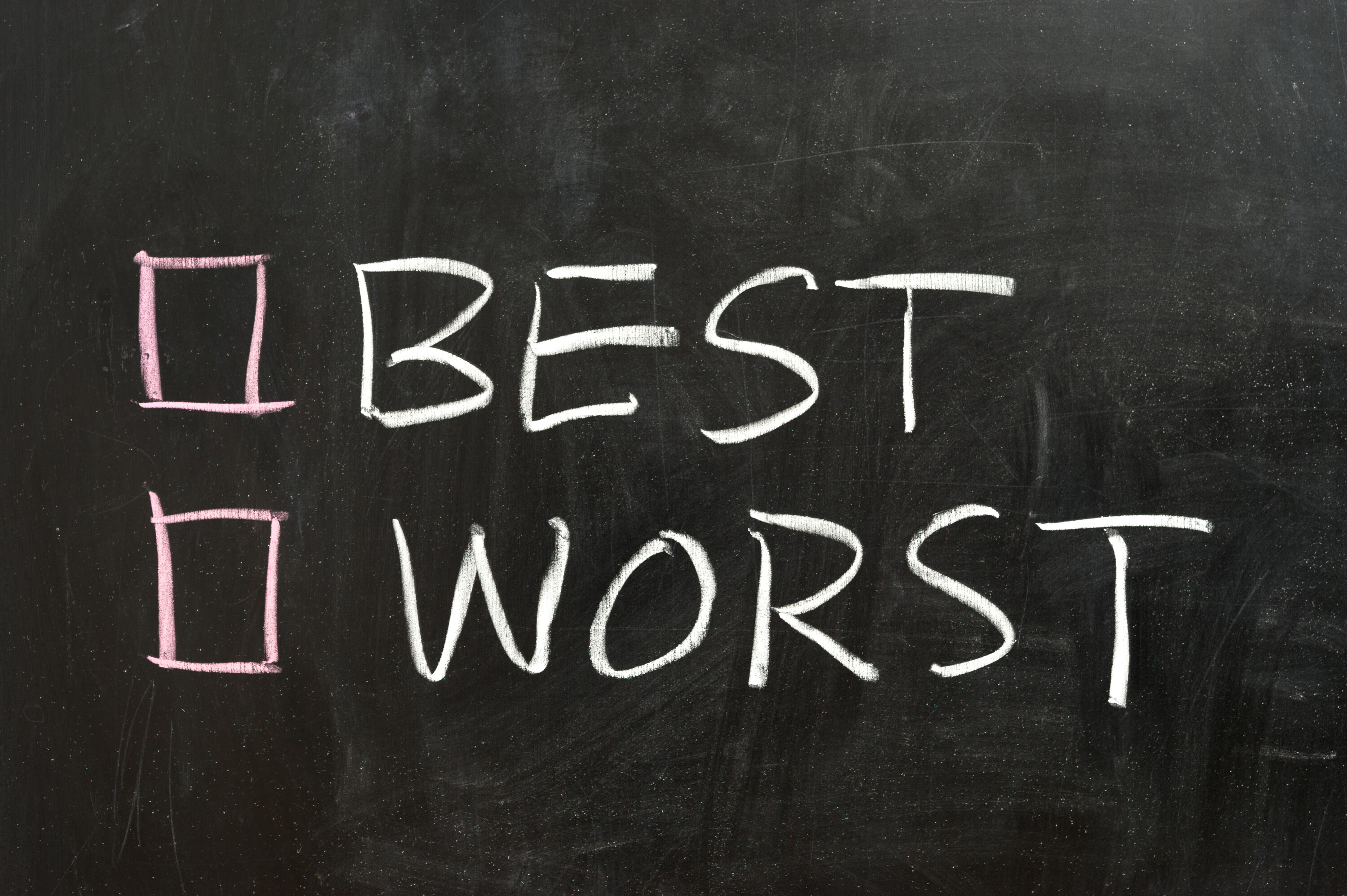 You are the worst 5. Гуд бэд. Best worst. The worst or worst. Badly картинка.