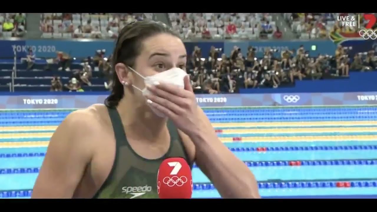 Aussie Swimmer Gives Hilarious Answer During Interview After Winning Gold