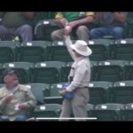 Fan Catches Foul Ball With Fanny Pack