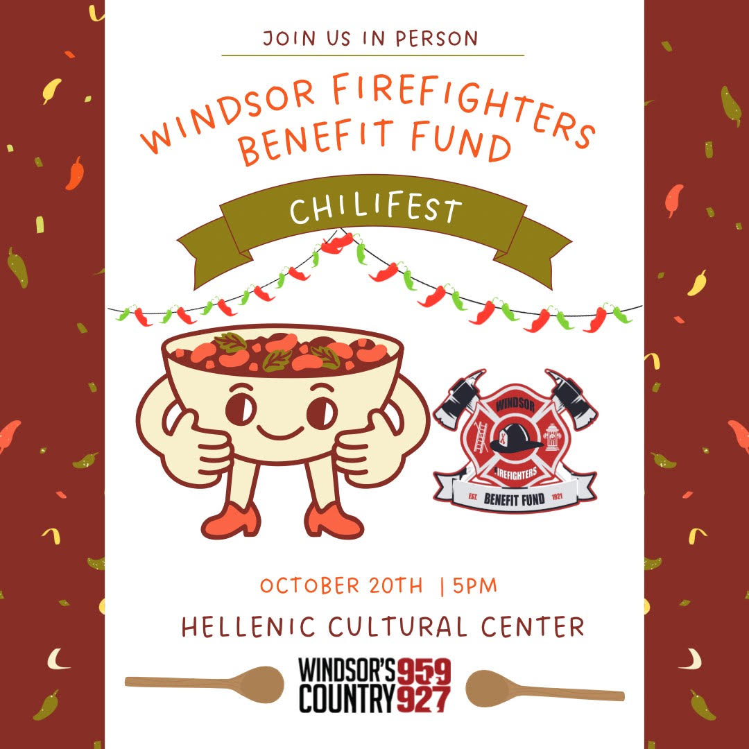 Chili fest flyer image for Windsor Firefighters Benefit Fund